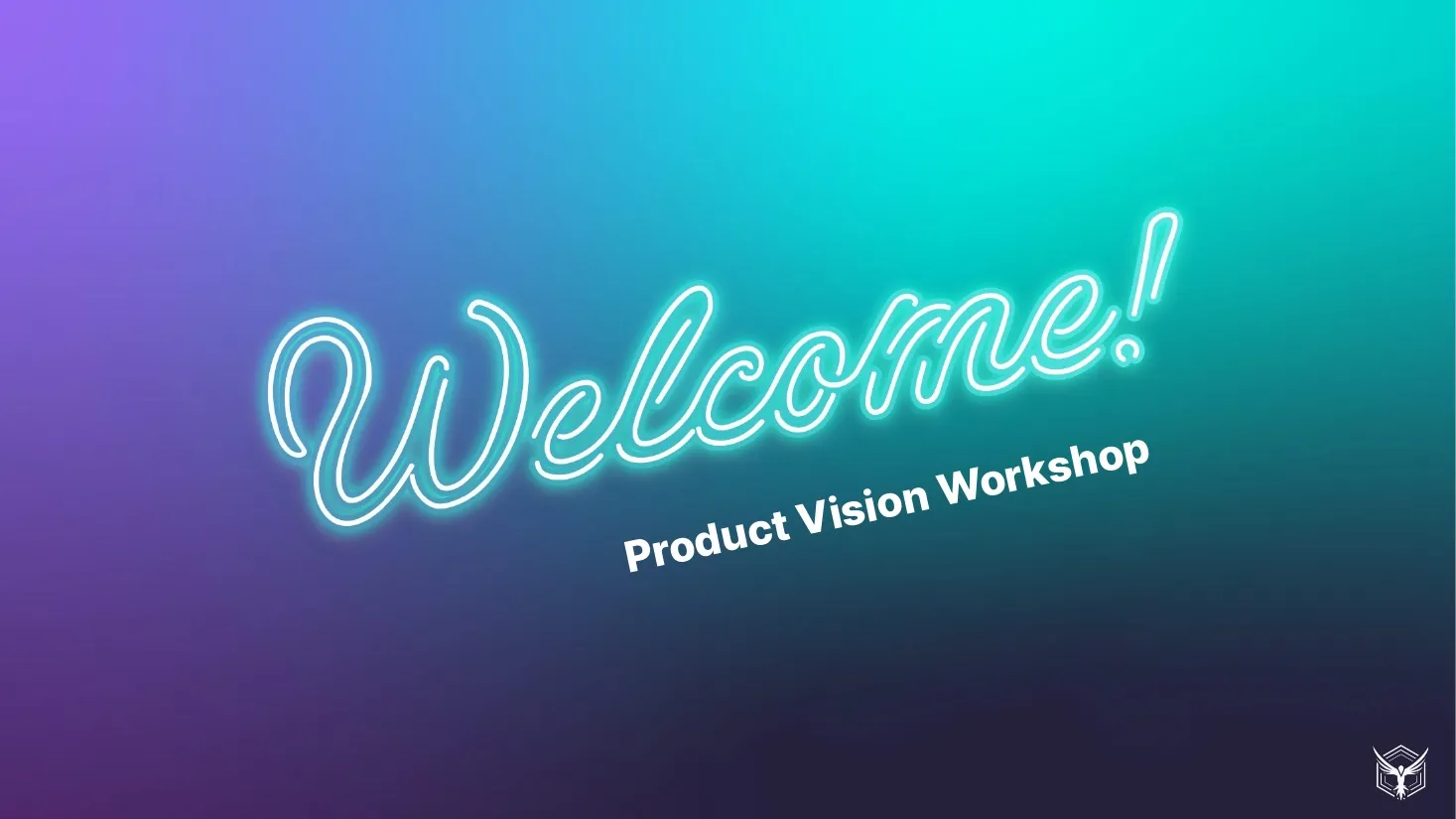 The workshop's title slide
