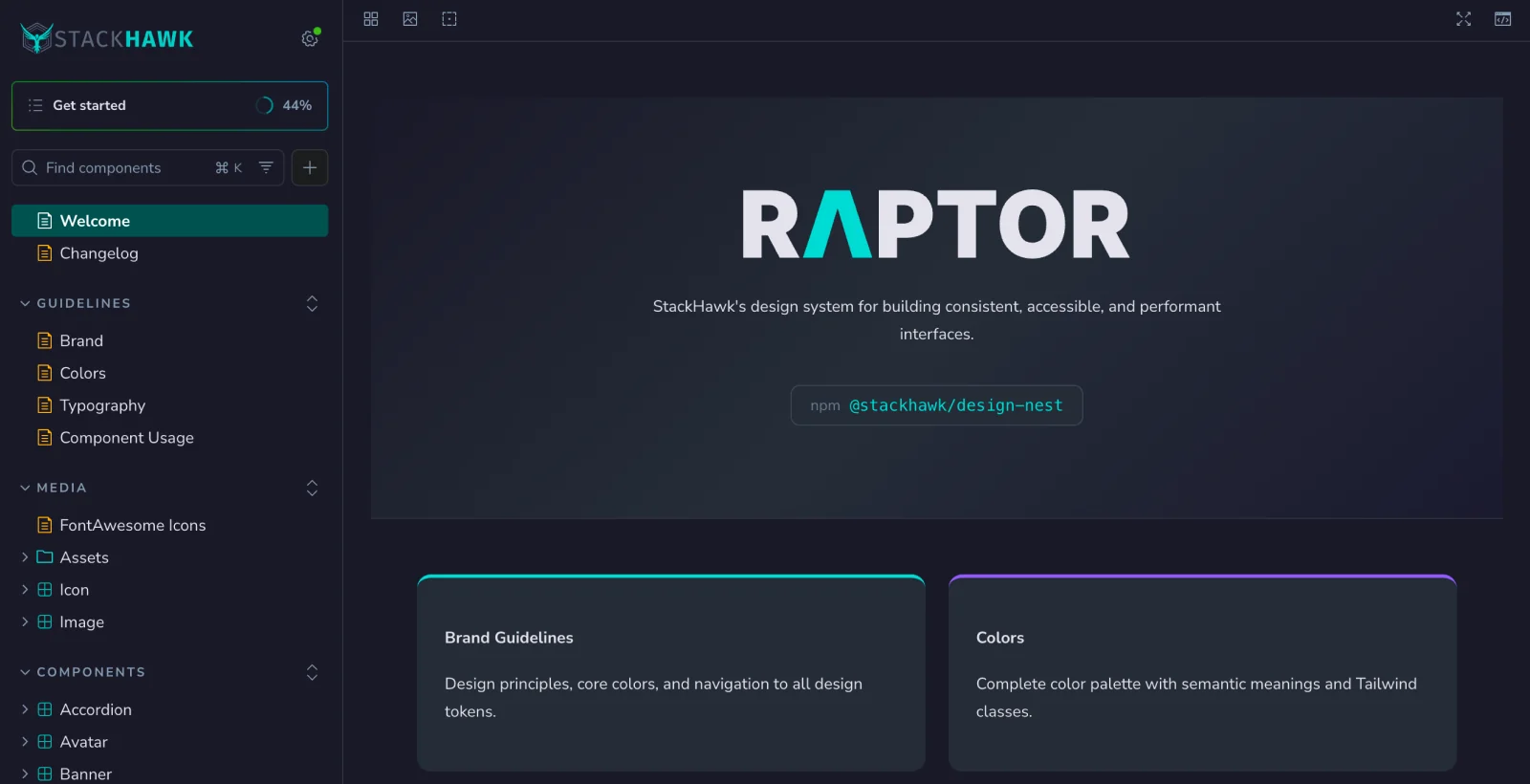 The Raptor Storybook home page